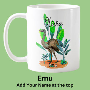 Name Emu Australian Bird Animal hinzufügen Kaffeetasse