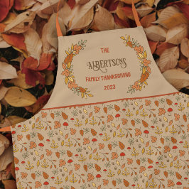 Name Erntedank Herbstlaub Schürze