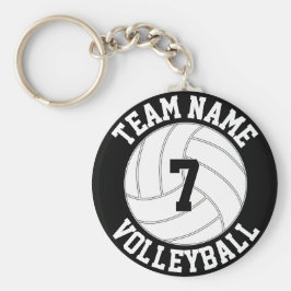 Name, Farbe und Spielernummer des Volleyballteams Schlüsselanhänger