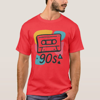 Name Farbige 90er Jahre Kassette Design retro T-Shirt