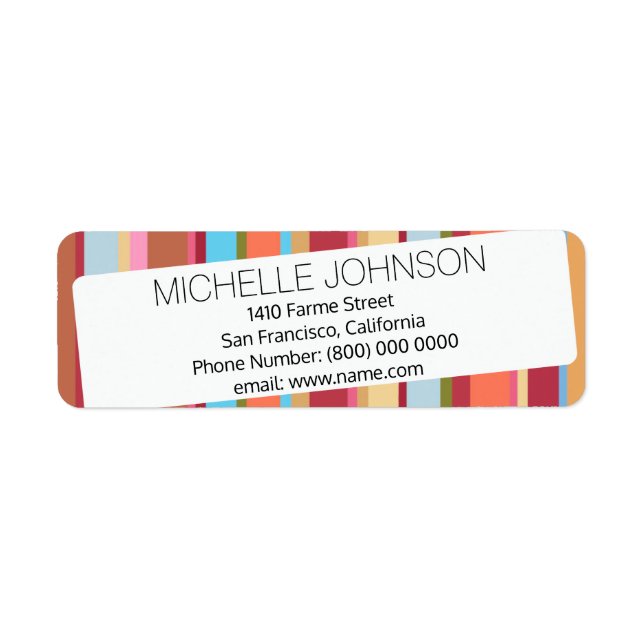 Name, Farbstreifen (Vorne)