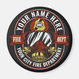 NAME Firefighter-Helm-Maske anpassen Feuer retten Magnet