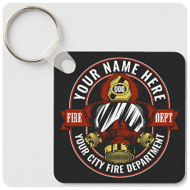 NAME Firefighter-Helm-Maske anpassen Feuer retten Schlüsselanhänger