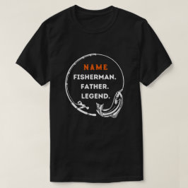 Name Fisherman Father Legend Fishing Rod Vater Ges T-Shirt