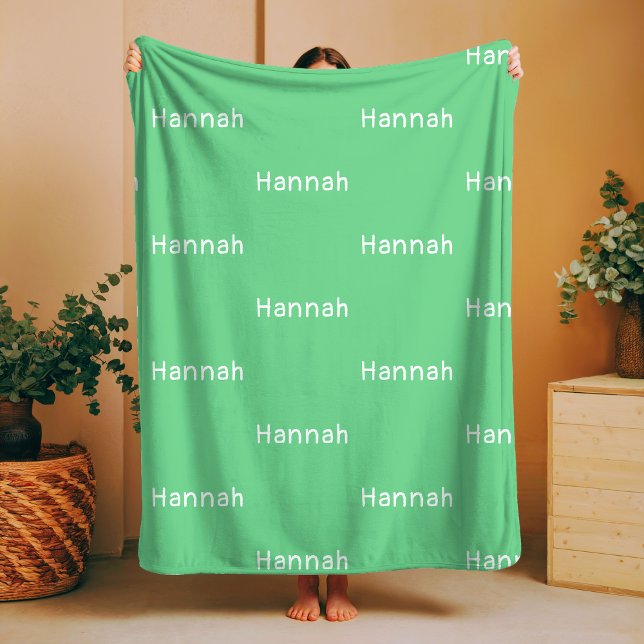 Name Fleece Blanket Baby Gender Neutral Kinderzimm (Von Creator hochgeladen)