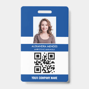 Name Foto Logo QR-Code Firmenmitarbeiter-ID-Karte Ausweis