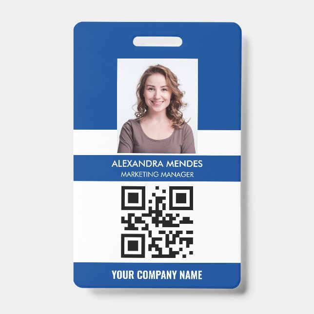 Name Foto Logo QR Code Personalausweis-Karte für F Ausweis (Vorderseite)