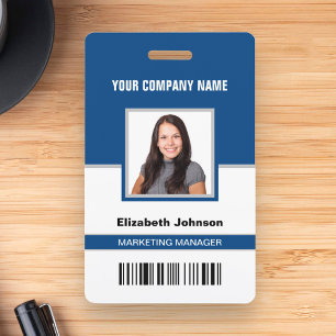 Name Foto Logo Strichcode Firmenmitarbeiter-ID-Kar Ausweis