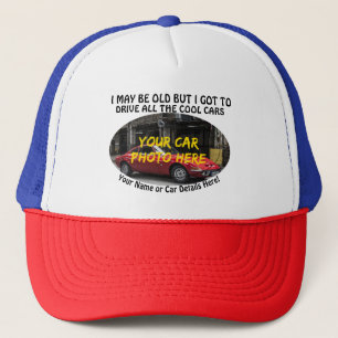 Name, Foto, Text, alte, aber Coole Autos Truckerkappe