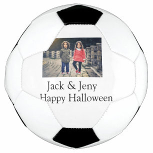Name Foto Text Halloween Junge Fußball