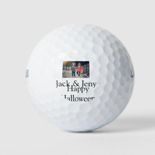 Name Foto Text Halloween Junge Golfball