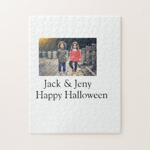 Name Foto Text Halloween Junge Puzzle