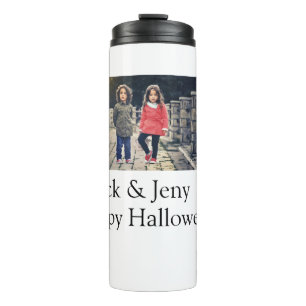 Name Foto Text Halloween Junge Thermosbecher