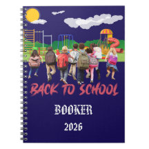 Name Foto Zurück-zur-Schule-Notizbuch hinzufügen