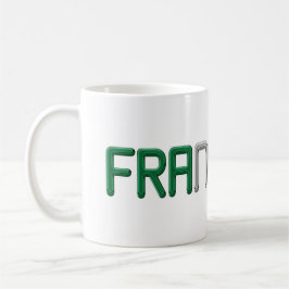 Name Francesco Italienische Flaggenfarben Typograf Kaffeetasse