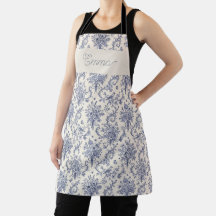 Name Französisches Land Toile de Jouy Blaues Muste