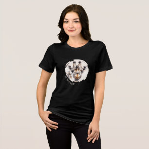 Name Friendly Giraffe Graphic T - Shirt hinzufügen