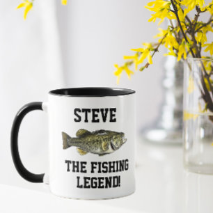 Name Funny Name Fishing Legend Largemouth Bass Spo Tasse