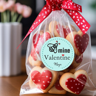 Name für Bienchen-Valentinsgeschenk Runder Aufkleber