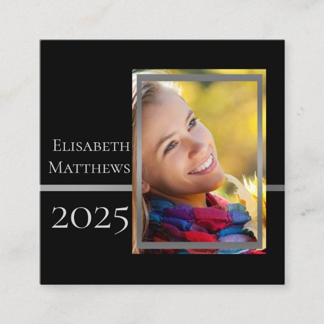 Name für den Abschluss eines Klassenjahres | Fotok Telefonnummerkarte (Vorderseite)