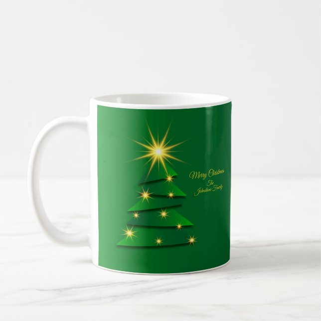 Name für grüne Baumstruktur des Set anpassen Kaffeetasse (Links)
