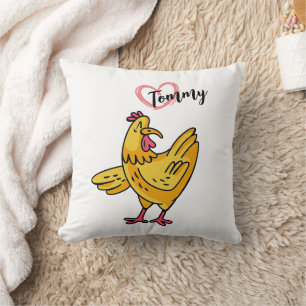 Name für Hühner Geburtstagsgeschenk, Hühnerliebhab Kissen