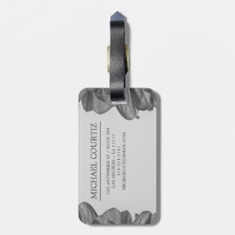 Name für Reiseschrift Stilvoll anpassen Monogramm Gepäckanhänger