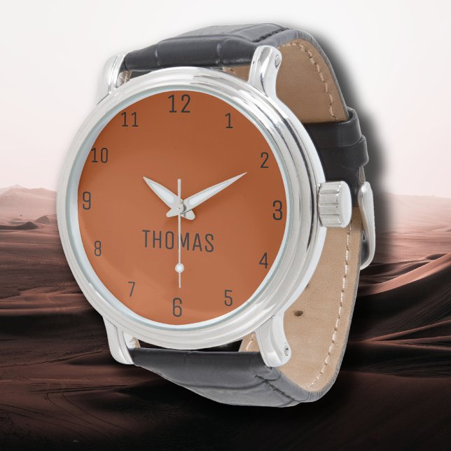 Name Girl Boys Women Men | Mahogany Elegant Armbanduhr (Von Creator hochgeladen)