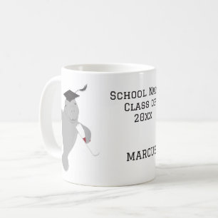 Name Grad Cap Manatee Abschluss Kaffeetasse