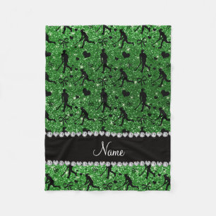 Name Green Glitzer Field Hockey Herzen Bug Fleecedecke