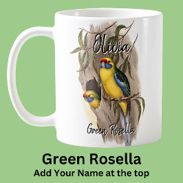 Name Green Rosella Australian Bird Animal hinzufüg Kaffeetasse
