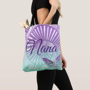 Name Großmutter Lila Swirl & Butterfly ändern