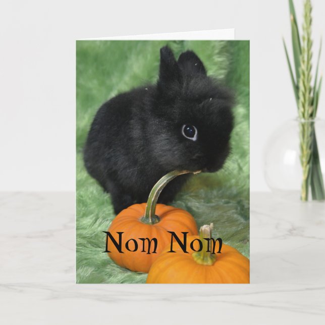 Name Halloween Bunny Card Karte (Vorderseite)