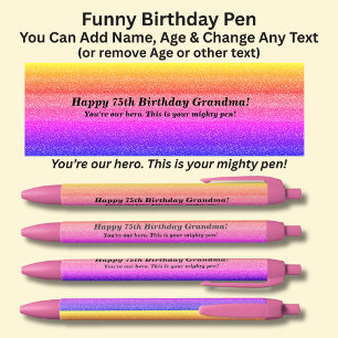 Name, Happy Birthday & von Grandkids Pen hinzufüge Kugelschreiber