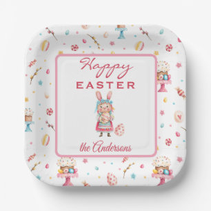 Name, Happy Oaster Spring 7-in-Square Paper Teller