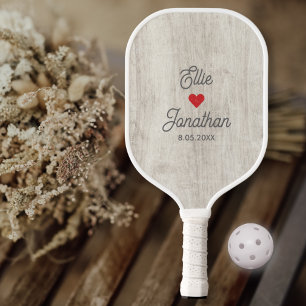 Name, Herz, Datum, Einfache Anwendung Pickleball Schläger