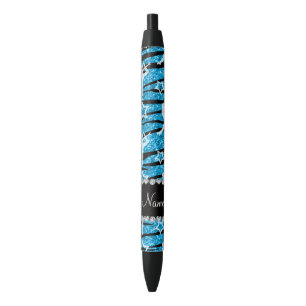 Name Himmelblau Gymnastik Glitzer zebra Streifen Kugelschreiber