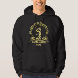 Name hinzufügen, alle Hunde gleich erstellt, dann  Hoodie