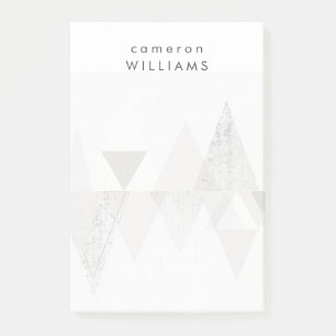 Name hinzufügen  Amuse II  Geometrische Moderne Post-it Klebezettel