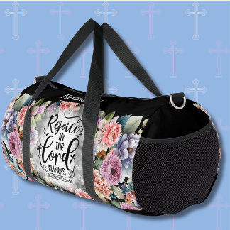 Name hinzufügen, Freude am Herrn immer Duffle Bag