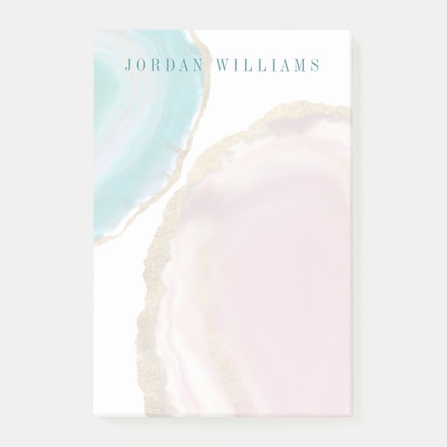 Name hinzufügen| Gem Stones I Post-it Klebezettel (Vorderseite)