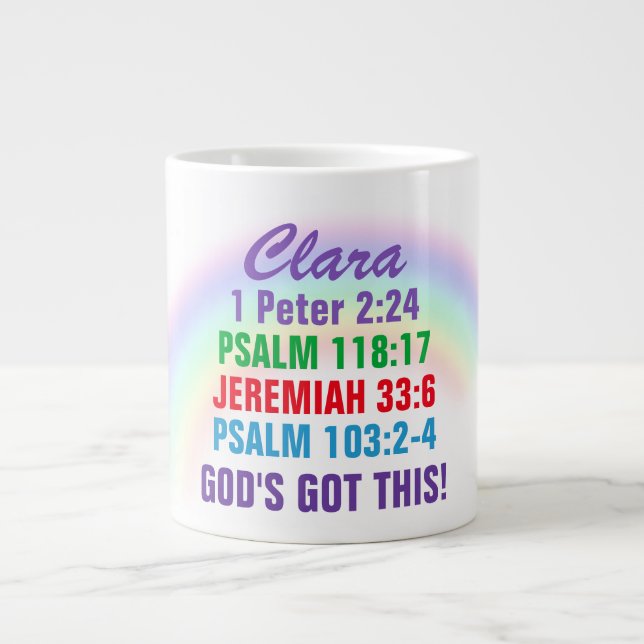 Name hinzufügen - Jumbo-Tasse (Vorderseite)