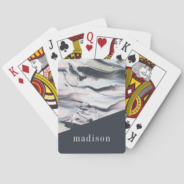 Name hinzufügen| Marmor V Spielkarten (Rückseite)