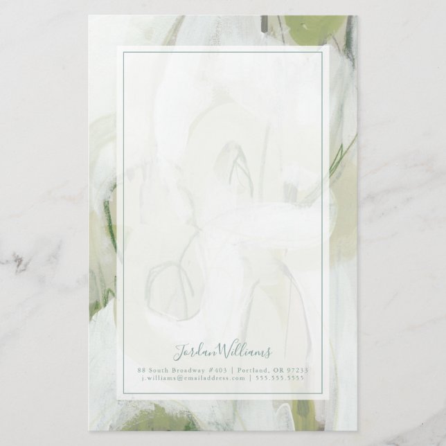 Name hinzufügen| Schwung Briefpapier (Vorderseite)