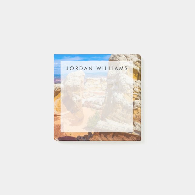 Name hinzufügen| Vermilion Cliff Rock Formationen Post-it Klebezettel (Vorderseite)