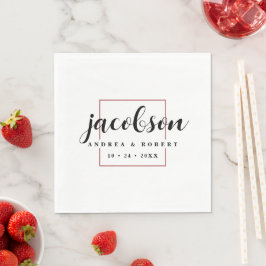 Name Hochzeit Napkins mit Namen Serviette