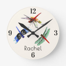 Name || Home Office Watercolor Dragonflies 8-in