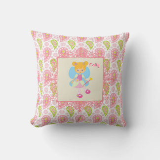 Name Hübsch Fairy Pink Paisley Kinderzimmer hinzuf Kissen