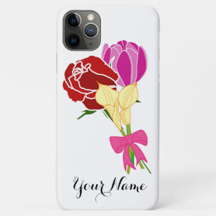 Name Hülle. Personalisierter Blumenstrauß Case-Mate iPhone Hülle