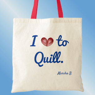 Name, I (Herz) bis Quill, Budget Cotton Tasche